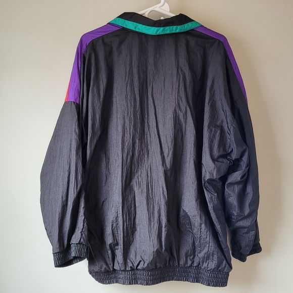 SLADE Vintage 80s / 90s Colorblock Nylon Windbreaker Women's XL - Picture 4 of 10